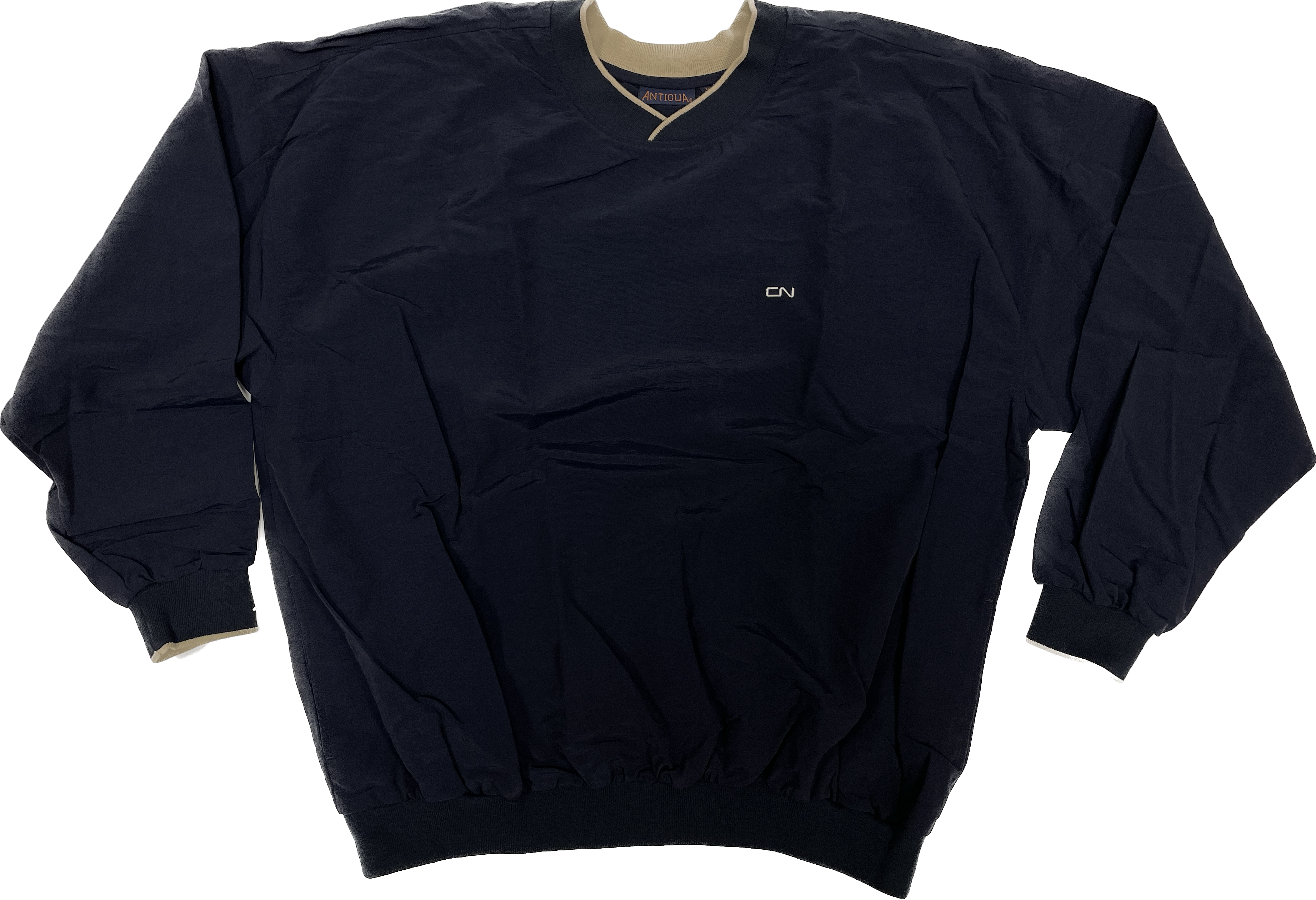 Antigua Water Resistant pullover - Navy and beige 