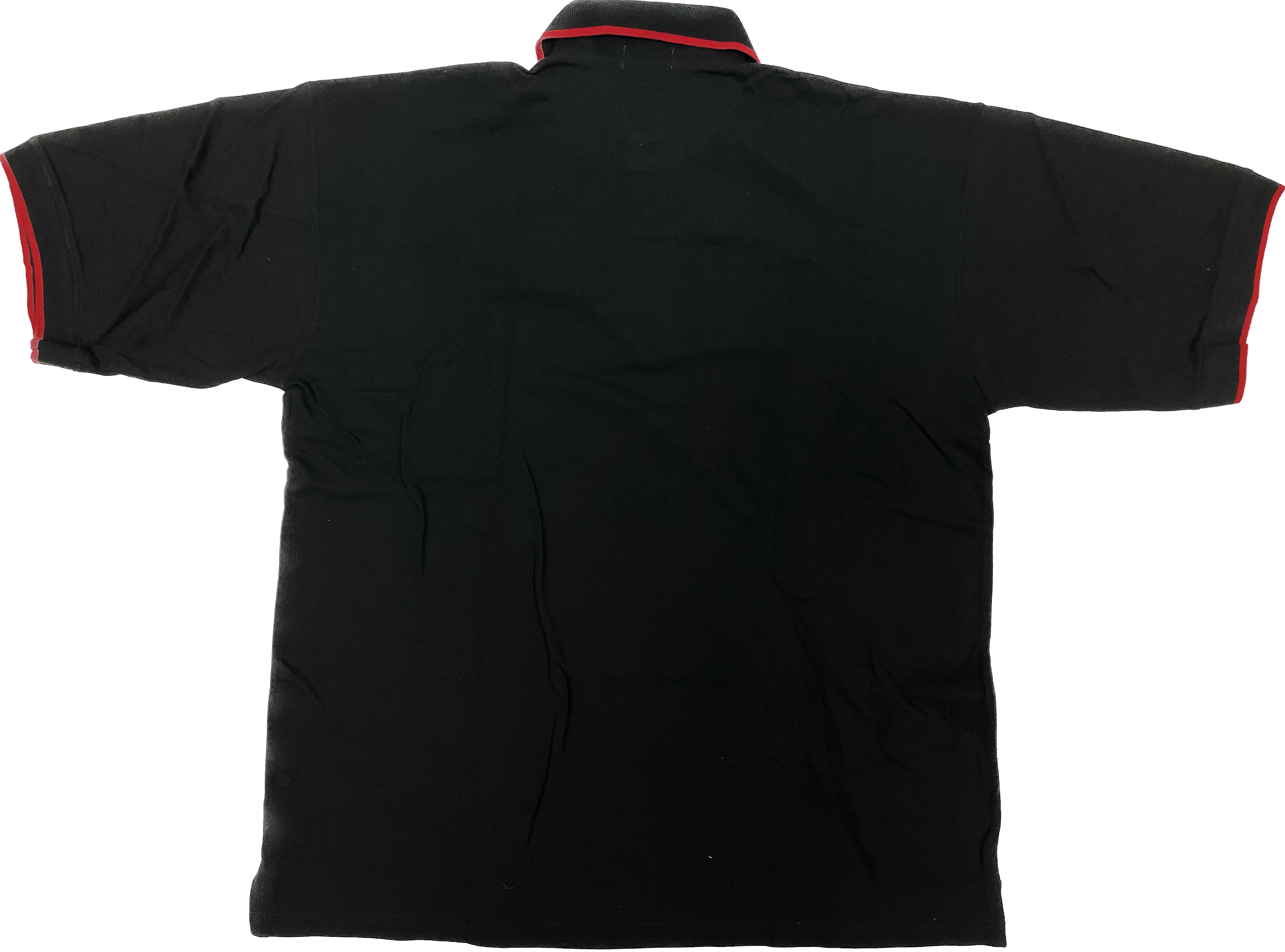 Polo noir et rouge pour homme avec logo CN