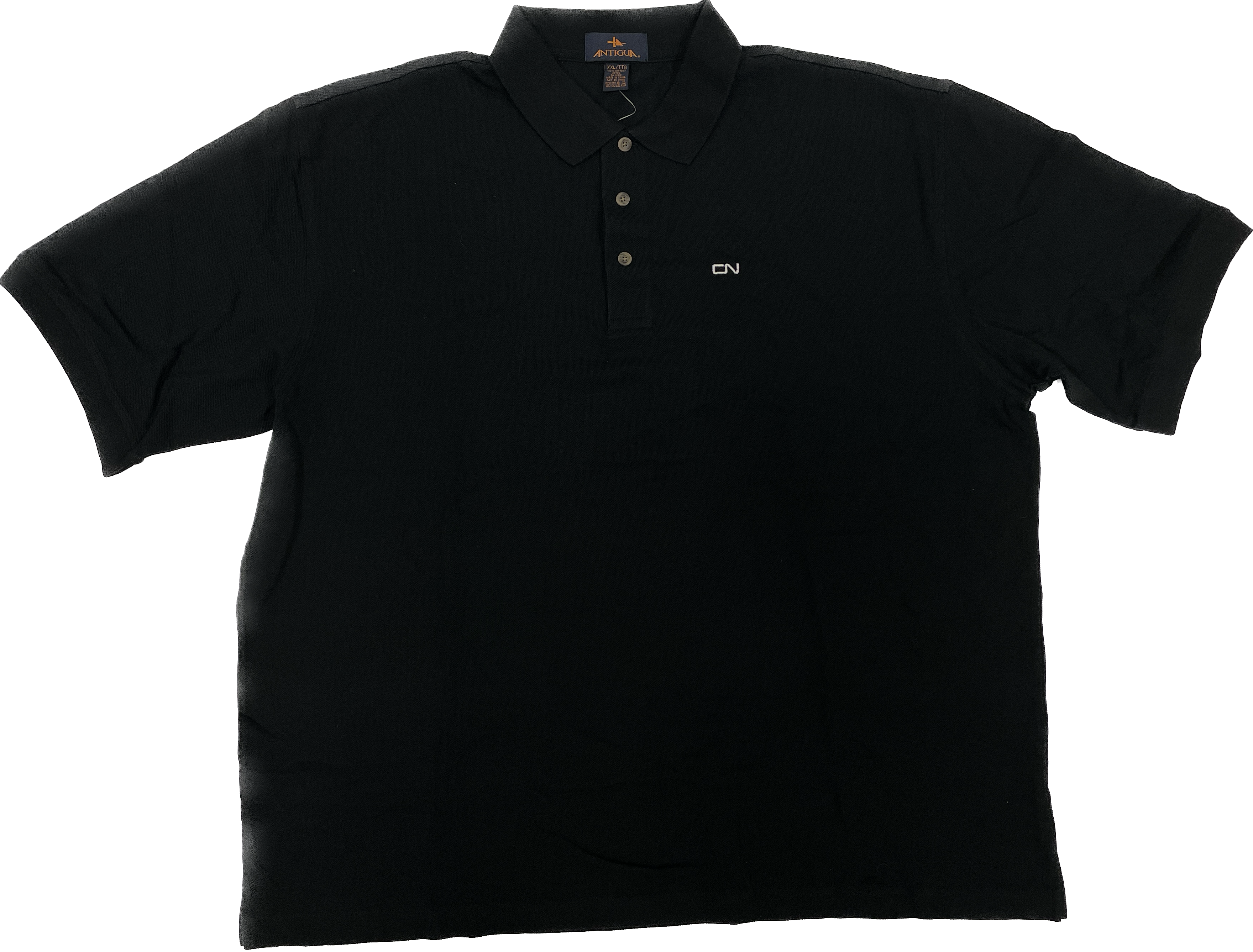 Polo Antigua pour homme à manches courtes - noir