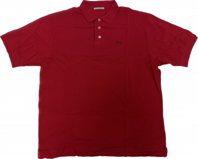 Polo rouge à manches courtes pour homme