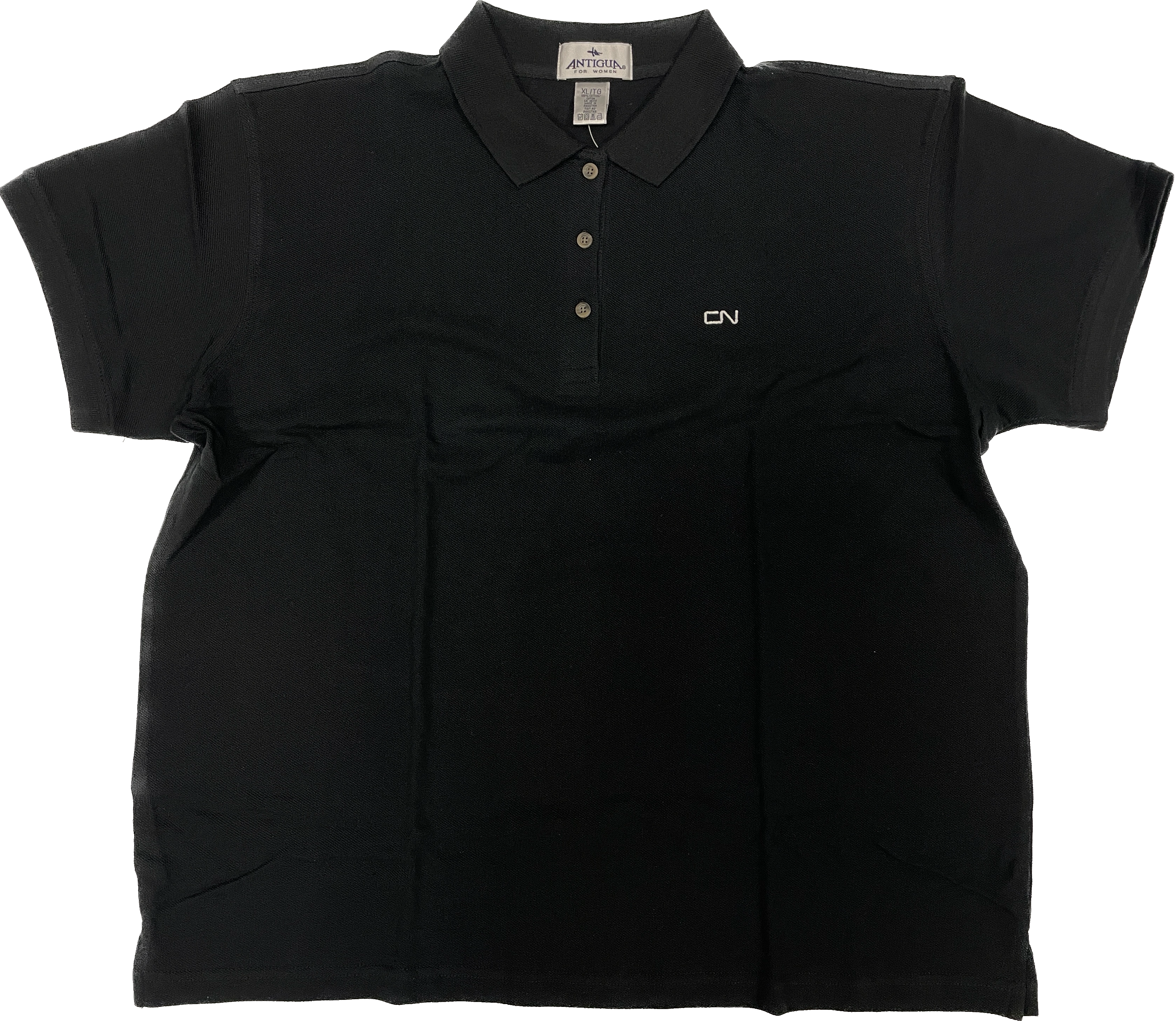 Women's Antigua Short-sleeve Polo - Black